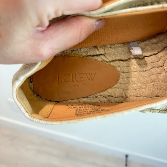 NWOT J Crew Canvas Colorblock Cap Toe Slip On Espadrilles Size 7.5 - Picture 5 of 6